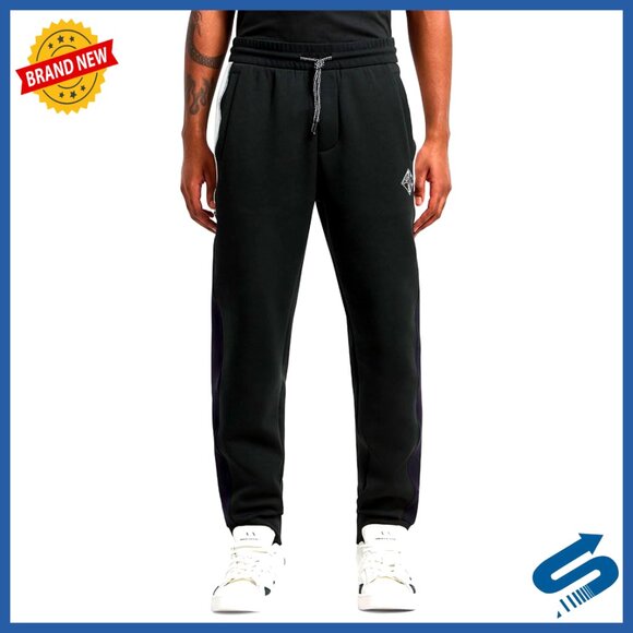 Men's Stretch Fleece Sweatpants with Diamond Logo Straight Fit